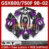 スズキカタナGSXF 600 750 CC 600cc GSXF600 FLAMES ROSE GSXF-750 169NO.123 GSX750F GSX600F 750CC 1998 1999 2000 2001 2002 GSXF750 GSXF-600 98 99000001 01 01 01 02ボディー