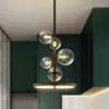 Lustres design italien maison salle à manger verre nordique LED lustre intérieur éclairage lampe de chevet suspendue