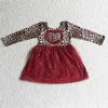 女の子のドレス卸売幸せな年の子供服の女の子花火バルーントップゴールド光沢のあるチュール長袖ドレス