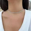 Chains 3 Mm 16inch/18inch/20inch Silve Color Tennis Chain Stacking Choker Necklace Adjustable CZ Gift For Her