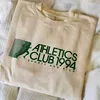 Frauen T-Shirt Sommer Vintage Style Athletics Club 1994 Letters Printing Khaki T-Shirts Frauen Kurzarm Lose Baumwolle Lässig Ästhetisch T-Shirts Z0506