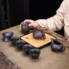 Чайная программа китайский кунг -фу чайный набор песчаной керамический чайный набор