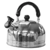 Camp Kitchen Camping Stainless Steel Whistling Kettle in 2L Portable Travel Teapot Coffee Pot with Folding Safe Handle Camping Cookware P230506