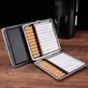 Smoking Pipes Leather cigarette box, 20 pieces, split with straps, men's cigarette storage box, independent, windproof