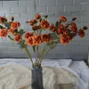 Kwiaty dekoracyjne 1PC Rose Rose Artificial Flower Wedding Party Dekoracja Dekoracja Fałszywe aranża