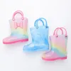 Rain Boots Kids High Heels Size 13 Children Shoes Cartoon Tan for Girls 13 laced up 230505