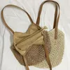 Bolsas de noite 2023 Bolsas de palha de praia de verão e bolsas de tecer bolsa BACO ombro boêmio feminino para mulheres Viagens de viagem 230508