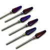 Equipamento de unhas Hytoos Purple Carbide Bits Bits 332 "Ricutores de moagem de tornados para Manicure Pedicure S Accessories Tools 230505