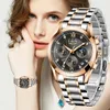Womens Watches Lige Fashion Watch Ladies Creative Steel Bracelet Female Clocks Relogio Feminino 230506