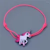 Bedelarmbanden Yizizai Animal Galloping Horse Bracelet for Women Elastic Rope Friendship Jewellry Accessoires Children Kerst Geschenk