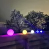 Wiederaufladbare LED-Kugel-Licht-Farbwechsel-Kugel-Lampe im Freien, Garten, RGBW-Kugel für Bar-Yard-Patio-Weg-Nacht