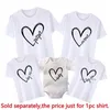 Aile Eşleşen Kıyafetler Anne ve Baba Aile Eşleştirme Giyim Mom Ve Baba Çocuk T-Shirt Bebek Sıkı Aile Görünümü Baba Oğul Giyim Babalar Günü Hediyesi 230505