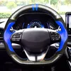 Steering Wheel Covers Anti-Slip Black Suede Carbon Fiber Leather Car Braid Cover For Veloster 2023 I30 2023-2023 Elantra