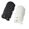 Głowy klubowe Golf Iron Cover Set 10pcs Black White Honeycomb 3D Materiał na głowę 230505