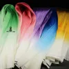 Tkanina gradient kolorowy tekstur plisowany organza siatka kształt tkaniny DIY Ręcznie robiony moda sukienka ślubna Dorobowa tkanina P230506