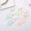 3pcs Pairs/Lot Girls Summer Breathable Children Short Ankle For 1-12 Years Kids Soft Cotton Lace Princess Mesh Socks