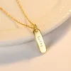 Lettera Lucky Cipcant Necklace Women Brand Luxury Brand S925 Silver Plated 18k Gold Necklace Female Charm Fashion Collar Chain Gioielli di compleanno di compleanno