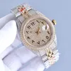 Montre entièrement diamantée pour hommes, mécanique automatique, 2824, saphir, 41mm, avec bracelet en acier serti de diamants, montres-bracelets pour femmes, Montre de Luxe