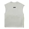 New 23ss Essentail T Shirts mens tshirt Luxury Designer fashion brand clothing fog color sleeveless vest for men womens loose summer Tees