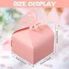 Opakowanie prezentów 50pcs różowy dekoracja motyla Boite a Dragees Wedding Chrześci narodziny Rose Candy Box