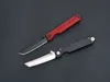 Специальное предложение A1912 Карманное складное нож 440C Сатиновый/черный оксид Tanto Blade Ручка из нержавеющей стали.