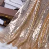 النسيج 130x50cm متسلل النسيج Sparkly Paillette Pink Gold Silver Glitr