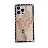 Mode Strass Glitter 3D Schmetterling Halterung Fall für iPhone 15 X XR XS 14 13 12 11 Pro Max 7 8 Plus SE Abdeckung mit Lanyard Halter