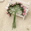 Decorative Flowers 12 Heads/lot Berry Stamen Artificial Flower Glass Cherry Party For Home El Wedding Office Garden Decoration