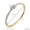 Bangle Stainless Steel Jewelry Crystal Bracelets Casting Concentric Knot Bangle For Women's Who Love Gifts Wholesale 230506