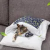 マッツフォーシーズンズユニバーサル日本猫のごみ猫寝台寝袋の取り外し可能で洗える猫のキルト冬の温かいペットリッター犬小屋