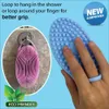Andere badtoiletbenodigdheden Siliconen bory borstel reinigende huid handdoek riem massage exfoliërende schone douche 230505