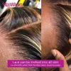 Lace Wigs HD Hoogtepunten Human Hair Brown Front For Women Honey Blonde 360 ​​Body Wave Full Frontal Glueless 230505