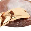 Унисекс мужские мужские 31 мм Большой тяжелая полированная нержавеющая сталь, покрытая 18 -каратным золотым толстым кубинским кубинским бордюрным ожерельем.