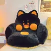 Almofada travesseiro decorativo kawaii gato macio animal assento de assento