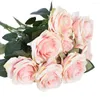 Flores decorativas Lychee Artificial Rose 10 galhos simulados Flor Flor de Natal Party Club Decoração DIY Ornamento