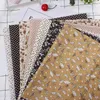 Fabric Printed cotton fabrics 25cm x 25cm 7pcs color quilted for sofa cushion patchwork diy handmade material P230506
