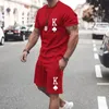 Men's Tracksuits Men's Suit Fashion 2-piece Set Man Street Short Shirts Shorts Pants Casual Comfortable Clothes Jogging Training Sets 230506