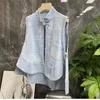 Damesvesten Mode Denim Net Infrarood Dragen Losse Zomer Dunne Gedeelte Buitenjas tTrendy 230506