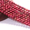 Beads Natural Stone Cherry Pink Tiger Eye Gem Loose Spacer For Jewelry Making 15 Inches 6/8/10mm Diy Bracelet Accessories