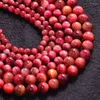 Beads Natural Stone Cherry Pink Tiger Eye Gem Loose Spacer For Jewelry Making 15 Inches 6/8/10mm Diy Bracelet Accessories