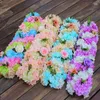 Flores decorativas Diy 1m Decoração de casamento Luxury Road Lead citou Rose Peony Hydrangea Misture a porta da flor da porta arqueada Janela T Estação T 2pcs