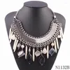 Anhänger Halsketten 2023 Stein Spike Shell Halskette Mode Design Kette Chunky Statement Frauen Schmuck Für Weihnachtsgeschenke