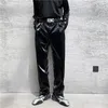 Men s Pants IEFB 2023 Autumn net trend personality streetwear bright PU leather trousers side tight waist loose casual pants men s Y4703 230506