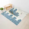 Rugs Playmats dobrando Baby Rastrelling Floor Soft Floor Double Suding Puzzle Game Gym Activity Carpet For Childrey Toys Kids Rug