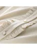 Bluzki damskie koszule houzhou słodka słodka bluzka lolita eleganckie marszczenia vintage długie koszule z długim rękawem żeńskie luźne kółki paszteciczne p230506