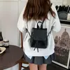 School Bags Selling Small Retro American Brown Backpack For Women 2023 Ins Simple And Versatile Shoulder Bag