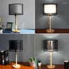 Table Lamps Desk Lamp Bedroom Living Room Dining Study Light Bedside Wood Cloth Shade Wooden Body
