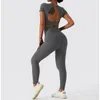 Abiti da yoga set da yoga a coste Domeni da donna per abbigliamento sportivo Fitness Sertless Sports Sports Accensione Accumi da binari Sports Outfit Gym Abbigliamento da palestra indossa 230506