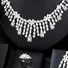 Naszyjniki Zestaw Soramoore Luksusowe bransoletki Pierścienie 4PCS dla kobiet w Nigerii Prezent biżuterii ślubnej