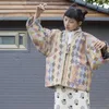 Vêtements ethniques traditionnel japonais hiver Haori Hanten veste pour femmes Vintage Cardigan coton chaud Kimono asiatique Folk Harajuku samouraï